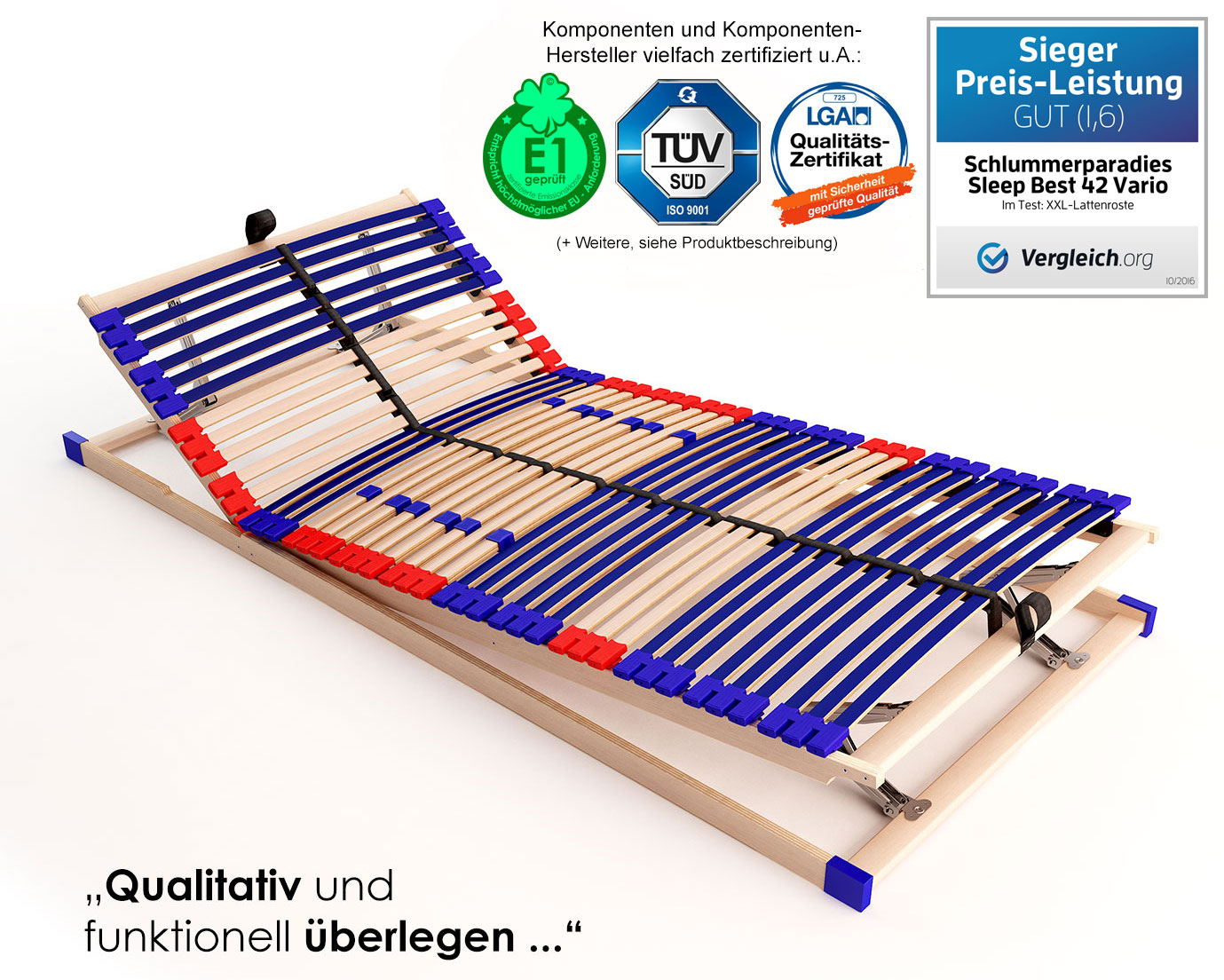 federholzrahmen lattenrost lattenrahmen 7 zonen buche 42 leisten vario buche hpt