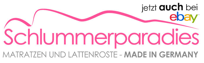 SCHLUMMERPARADIES - Matratzen, Lattenrosten und Schlafzubehör - MADE IN GERMANY - LOGO